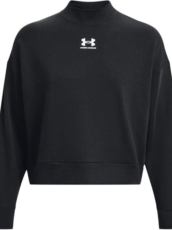 Under Armour Black Crewneck Sweatshirt - Black - Women's Xl